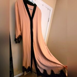 Abaya - deep peach color